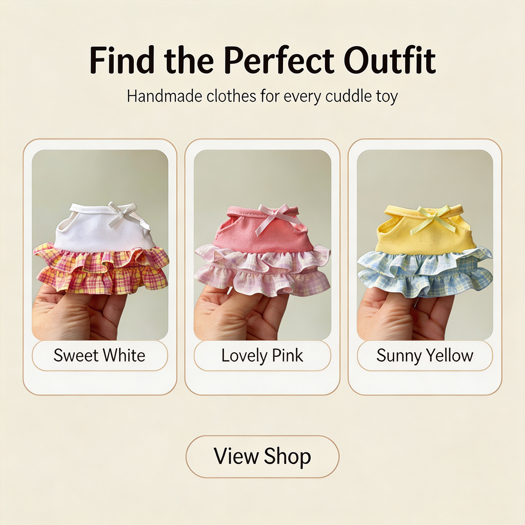 Adorable Doll Skirt｜Perfect for Your Plush Friends