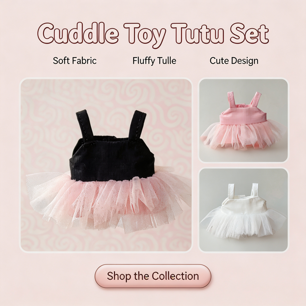 Adorable Ballet Tutu Dress for Plush Dolls & Stuffed Animals 🩰✨
